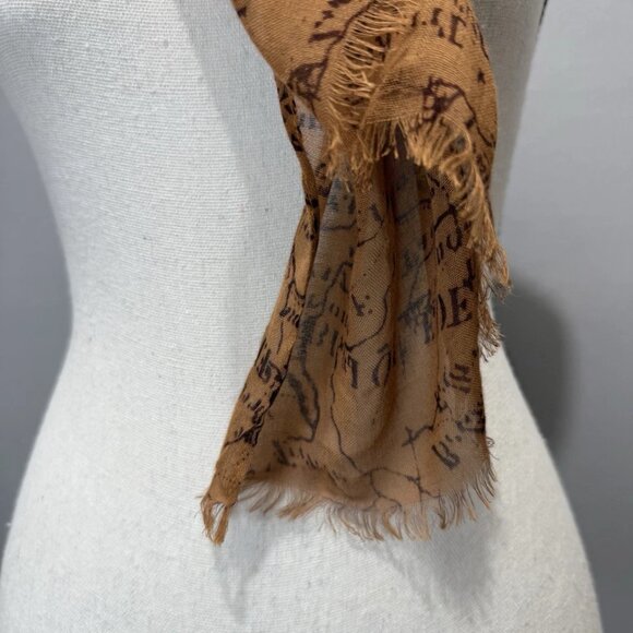 Patricia Nash Scarf Women's 25X80 Traveler Print Signature Map Soft Wrap Shawl - Picture 6 of 8